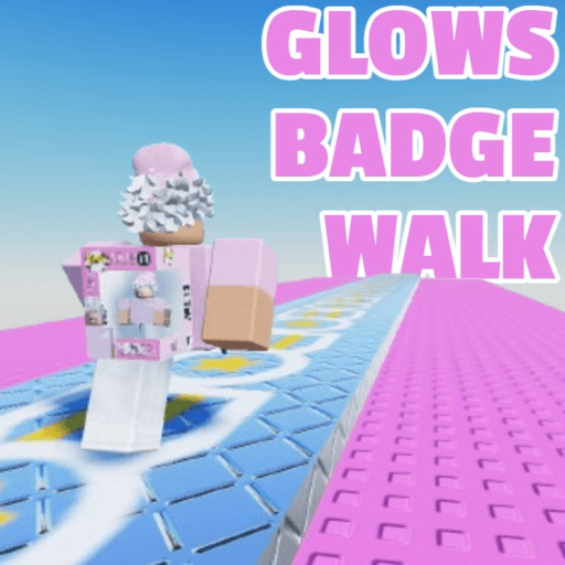 🎖️Glow's Badge Walk Roblox gameplay screenshot