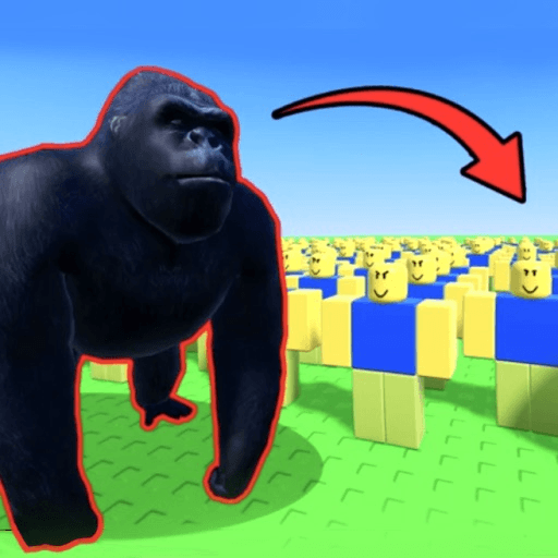 100 Players vs 1 Gorilla Roblox game thumbnail
