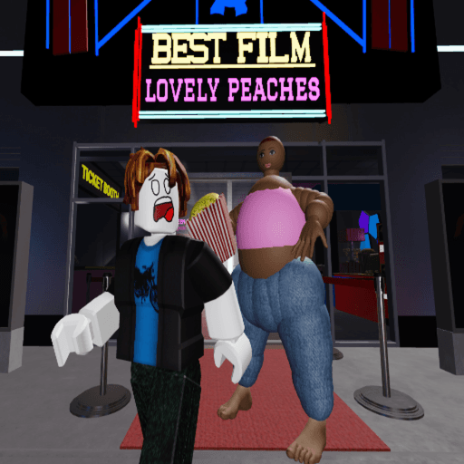 LOVELY PEACHES AT THE MOVIES🍿 🎞🎥 Roblox game thumbnail