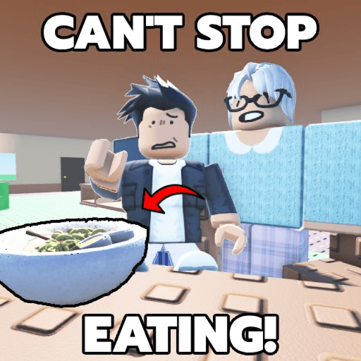 CAN'T STOP EATING Roblox game thumbnail
