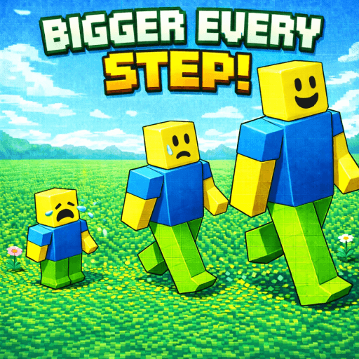 Bigger Every Step! 🎯 Roblox game thumbnail