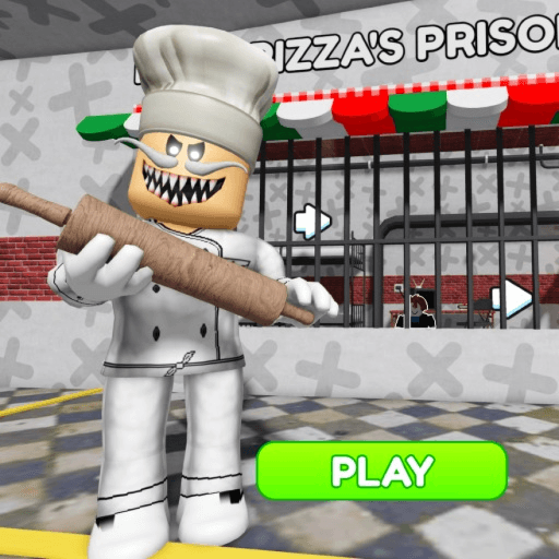 🍕 PAPA PIZZA'S PRISON RUN! (Obby) Roblox gameplay screenshot