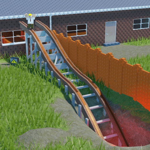 Backyard Roller Coaster Roblox gameplay screenshot