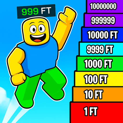 $100.000 Every Win Reach Top Impossible Stud Jumps Roblox game thumbnail