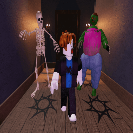 SURVIVE LOVELY PEACHES HAUNTED HOUSE💀 Roblox game thumbnail