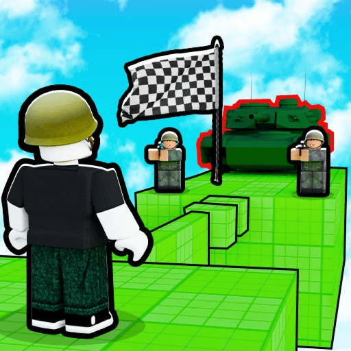 [W3] ☢️ Obby but You're in a War 💥 Roblox gameplay screenshot