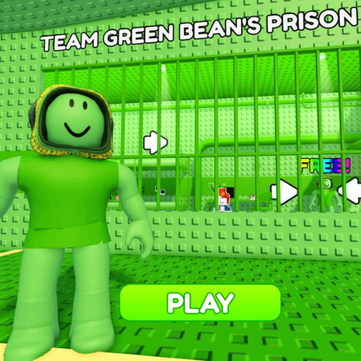TEAM GREEN BEAN'S PRISON RUN! (Obby) Roblox gameplay screenshot