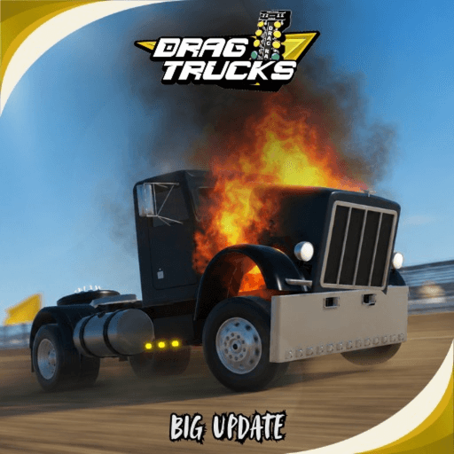 [UP1.6📢] DragTrucks Roblox gameplay screenshot