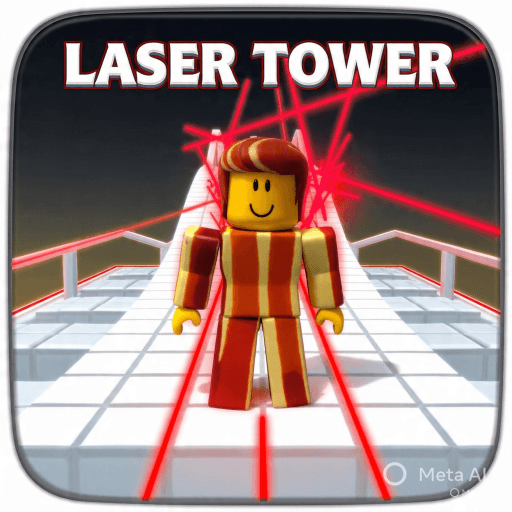 As good as a laser tower Roblox game thumbnail