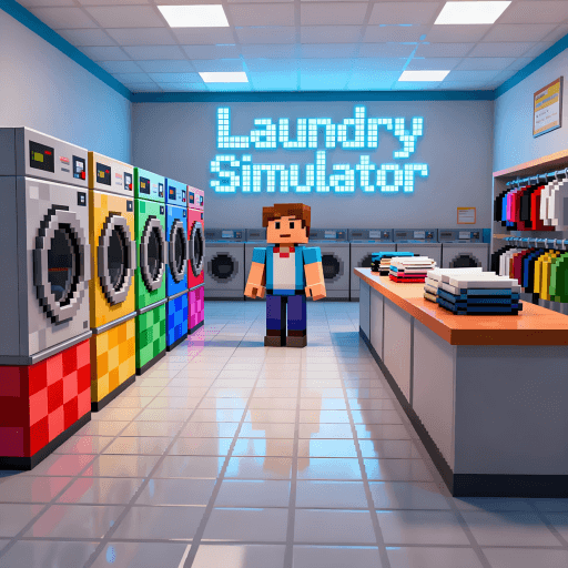 Laundry Store Simulator Roblox gameplay screenshot