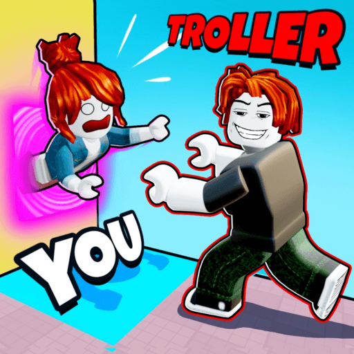 Teleport Troll Slap Tower Roblox game thumbnail