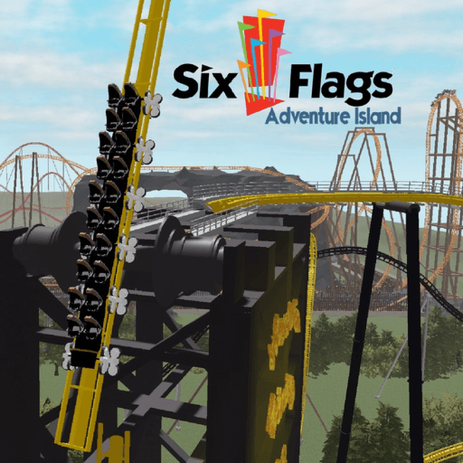 (NEW COASTER) Six Flags Adventure Island Roblox game thumbnail