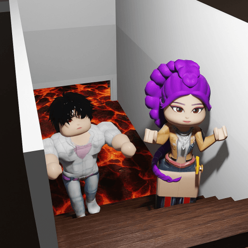 Kpop Demon Hunters Floor Is Lava Roblox game thumbnail