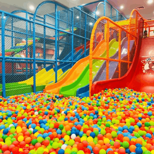 Biggest Roblox Indoor Playground Fun Rainbow Play Roblox game thumbnail