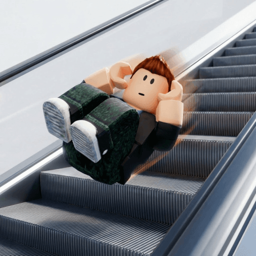 Climb & Roll Down Escalator Roblox gameplay screenshot