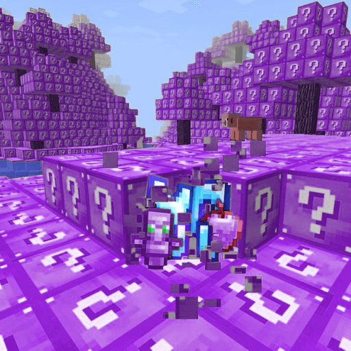 ⛏️ModdedCraft💜 (AMETHYST LUCKY BLOCKS) Roblox game thumbnail