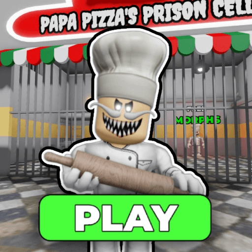 🍕 PAPA PIZZA’S PRISON RUN! (Obby) Roblox gameplay screenshot
