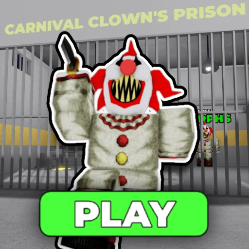 CARNIVAL CLOWN PRISON RUN! (Obby) Roblox game thumbnail