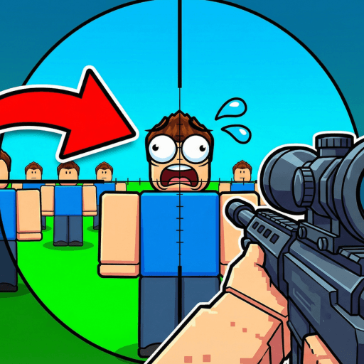 Sniper vs NPC Roblox gameplay screenshot
