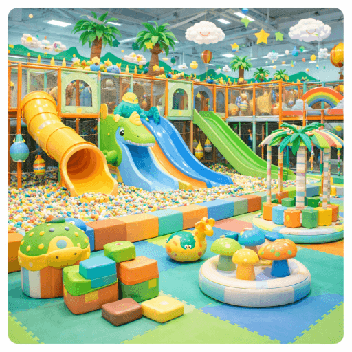 Rainbow Fun Indoor Playground Kids Waterpark Roblox game stats