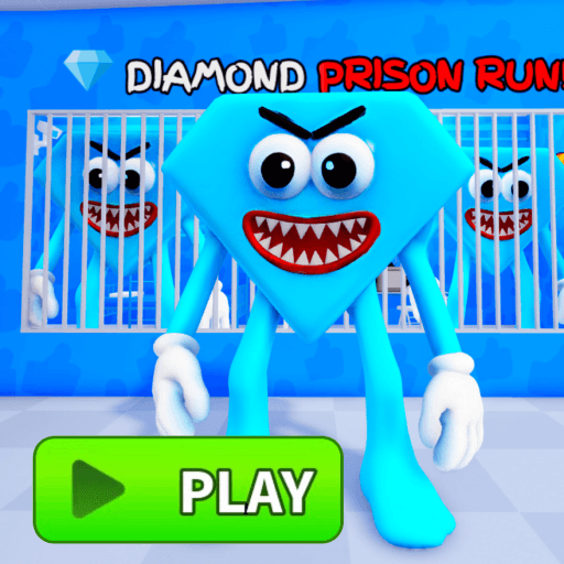 💎 DIAMOND SHAPE PRISON RUN! (Obby) Roblox game thumbnail