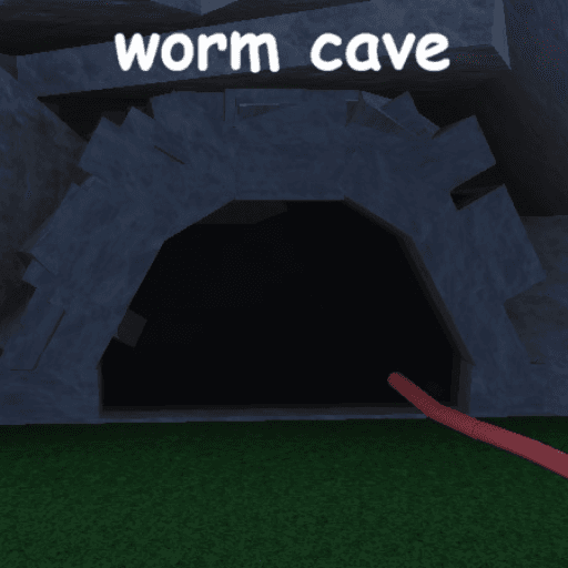 worm cave Roblox gameplay screenshot