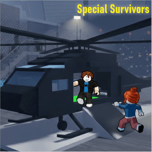 ESCAPE IN HELICOPTER! 🚁 (Zombie Survival) Roblox game thumbnail