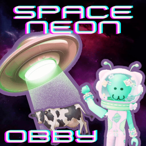 Space Neon Obby 🌈✨ Roblox gameplay screenshot