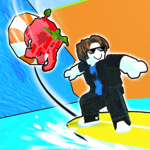 Surf Tsunami For Brainrots! Roblox game thumbnail