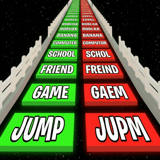 Spelling Glass Bridge 🔊 Roblox game thumbnail