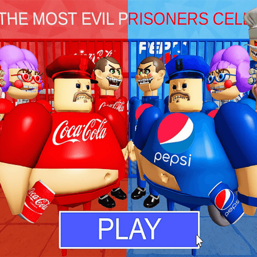 COCA-COLA Vs PEPSI BOSSES PRISON RUN! (Obby) Roblox game thumbnail