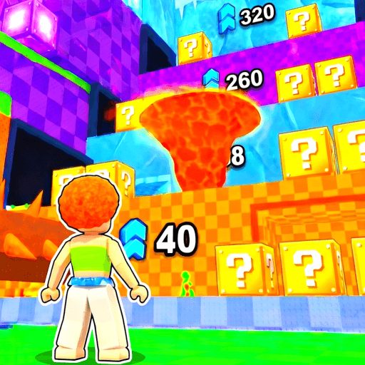 Jump for Lucky Blocks Roblox gameplay screenshot