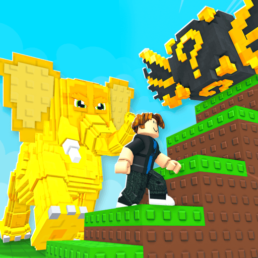 Jump To Steal Lucky Blocks Roblox game thumbnail