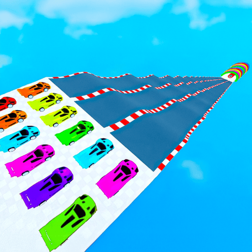 CARS MEGA RAMP ASPHALT Roblox gameplay screenshot