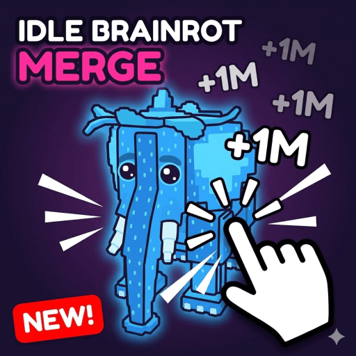 Idle Brainrot Merge Roblox game thumbnail