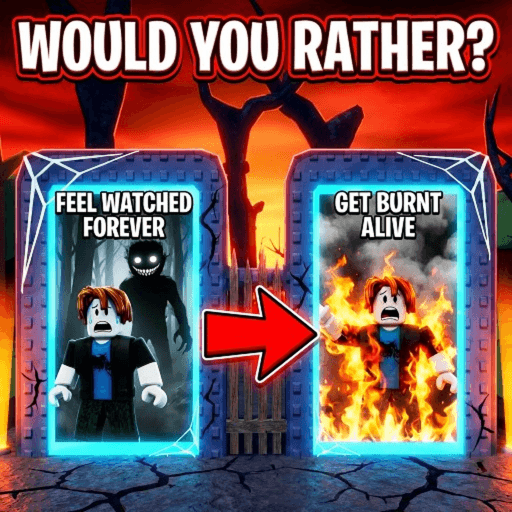 Would you rather but it happens HORROR 💀 Roblox game stats