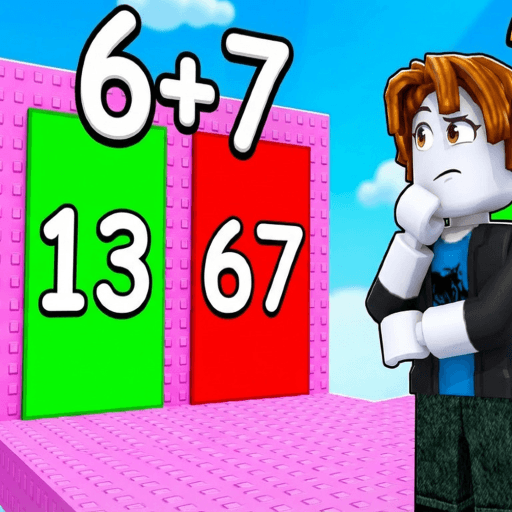 Math Obby For Vip☝️🤓 Roblox game thumbnail