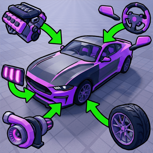 Unbox Your Car Roblox gameplay screenshot