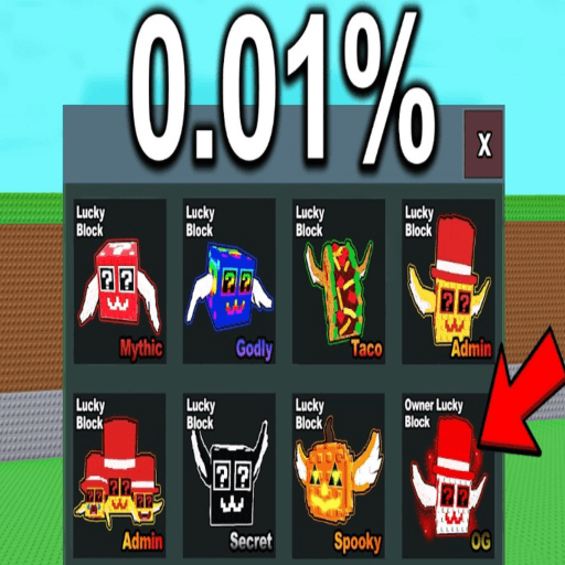 🤑 BEST Lucky Block 😱 X99999999999Qi Roblox gameplay screenshot
